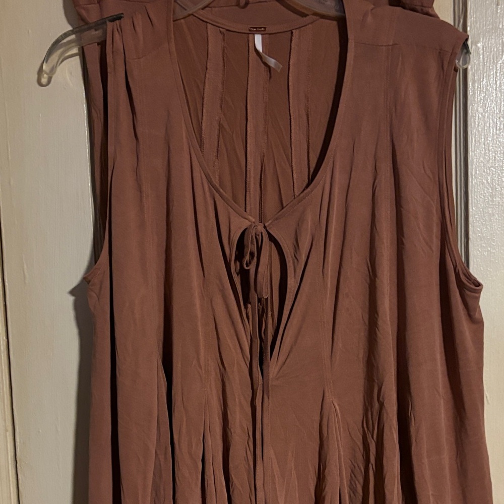 Free People adorable/comfy pant set sz Medium color is mauvish